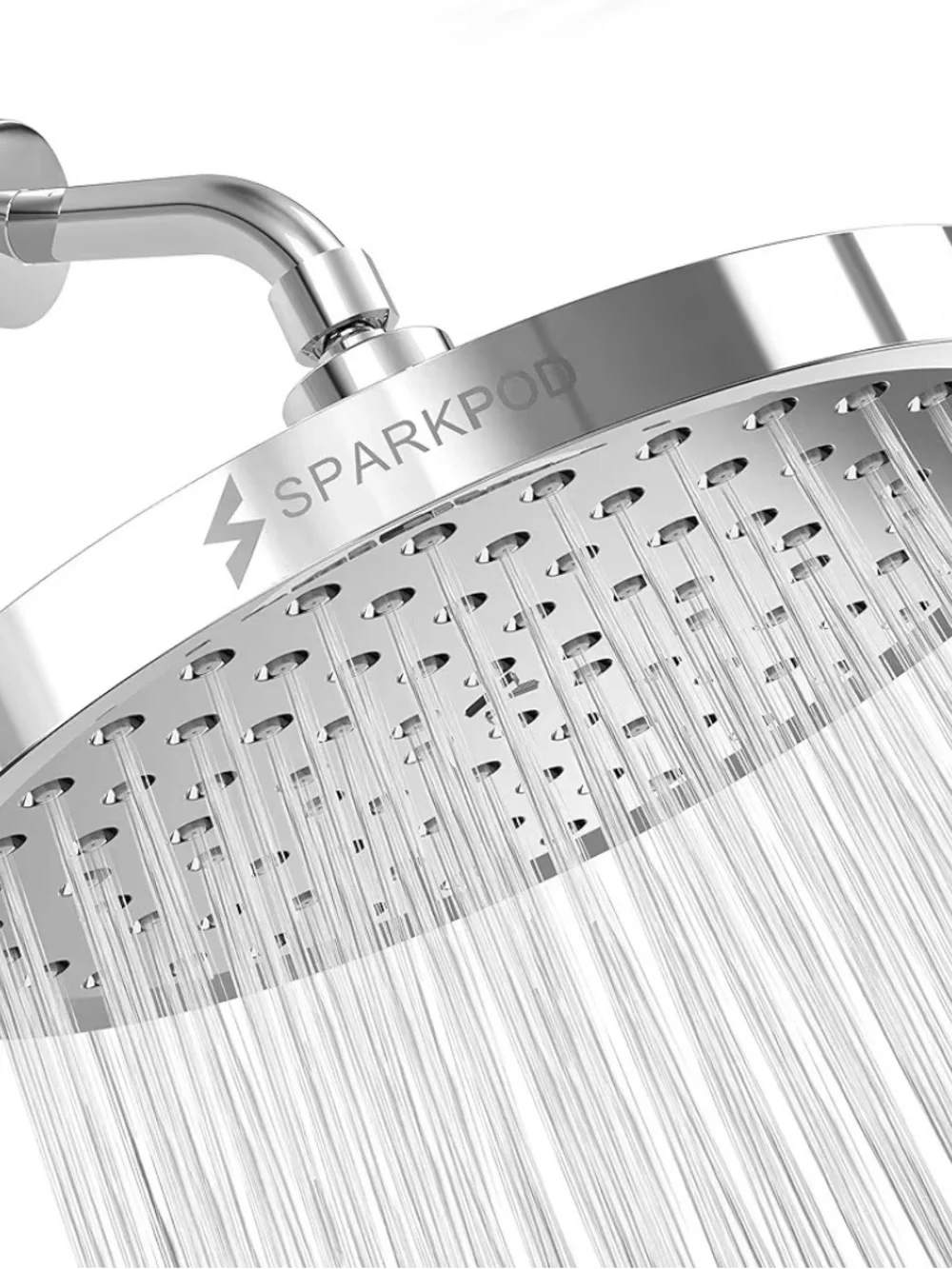 SparkPod Round Rain Shower Head Chrome